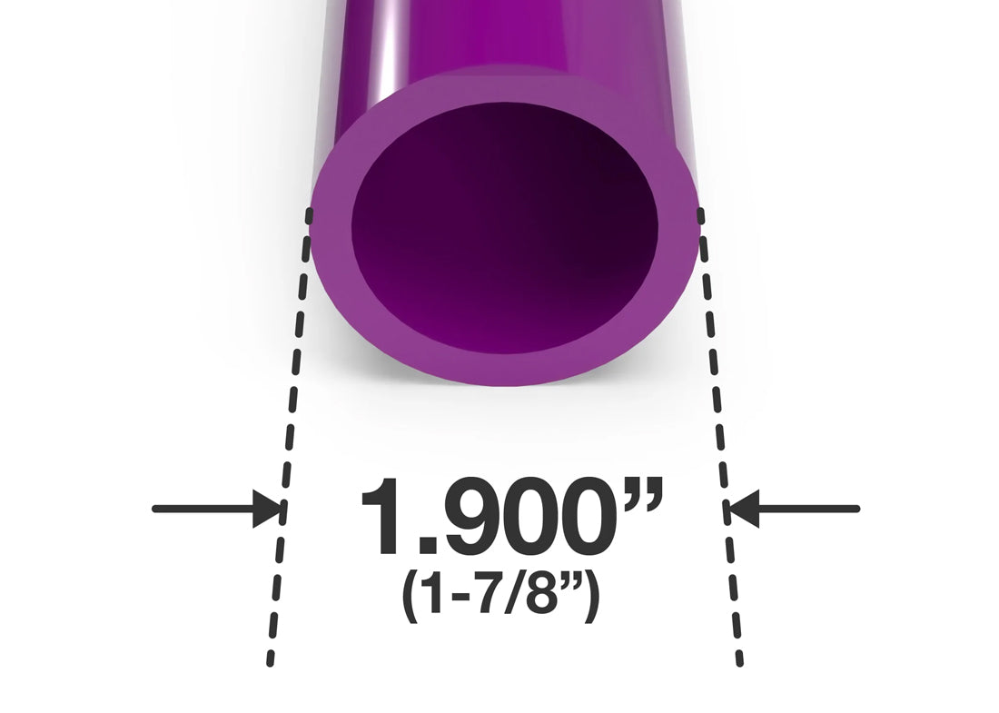 1-1/2 Inch Size Furniture Grade PVC Pipe