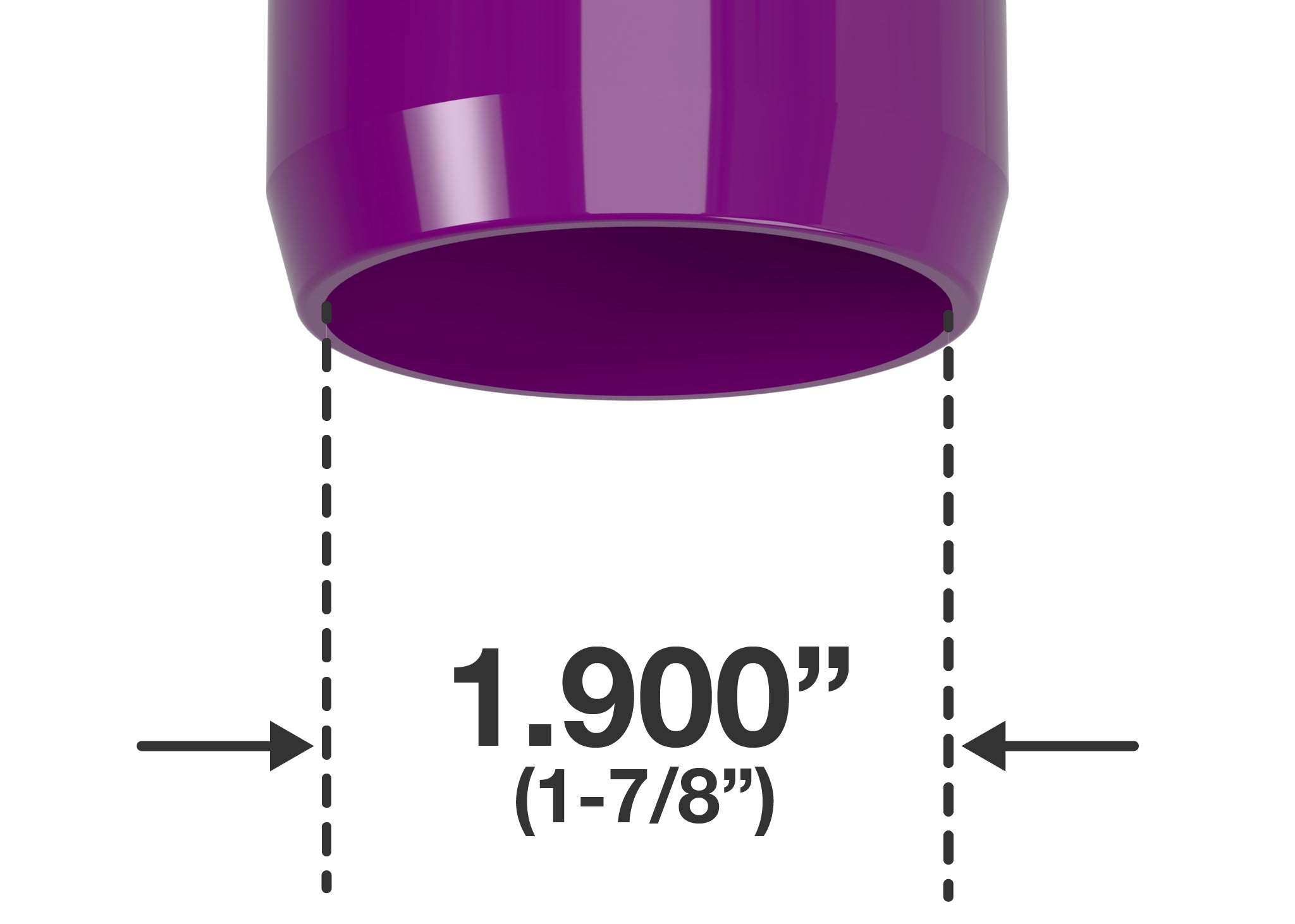 1-1/2 Inch Size Furniture Grade PVC Fittings - FORMUFIT