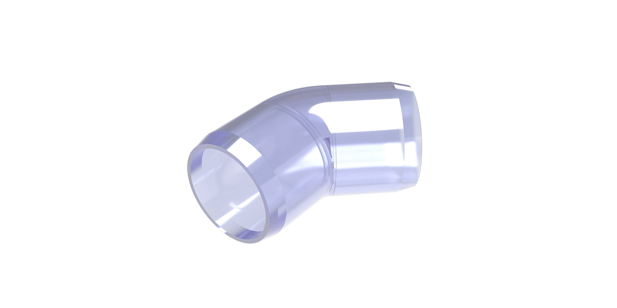 Clear Furniture Grade PVC 45° Elbows