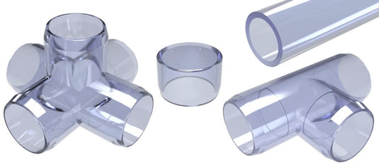 Clear UV PVC Pipe and Fittings