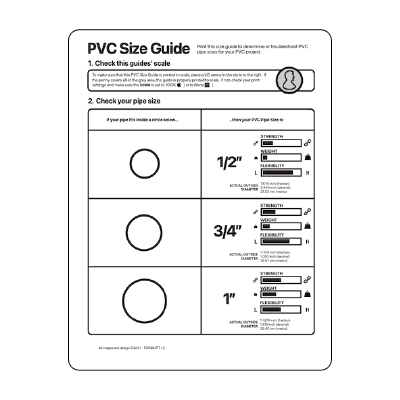 Get our PVC Size Guide