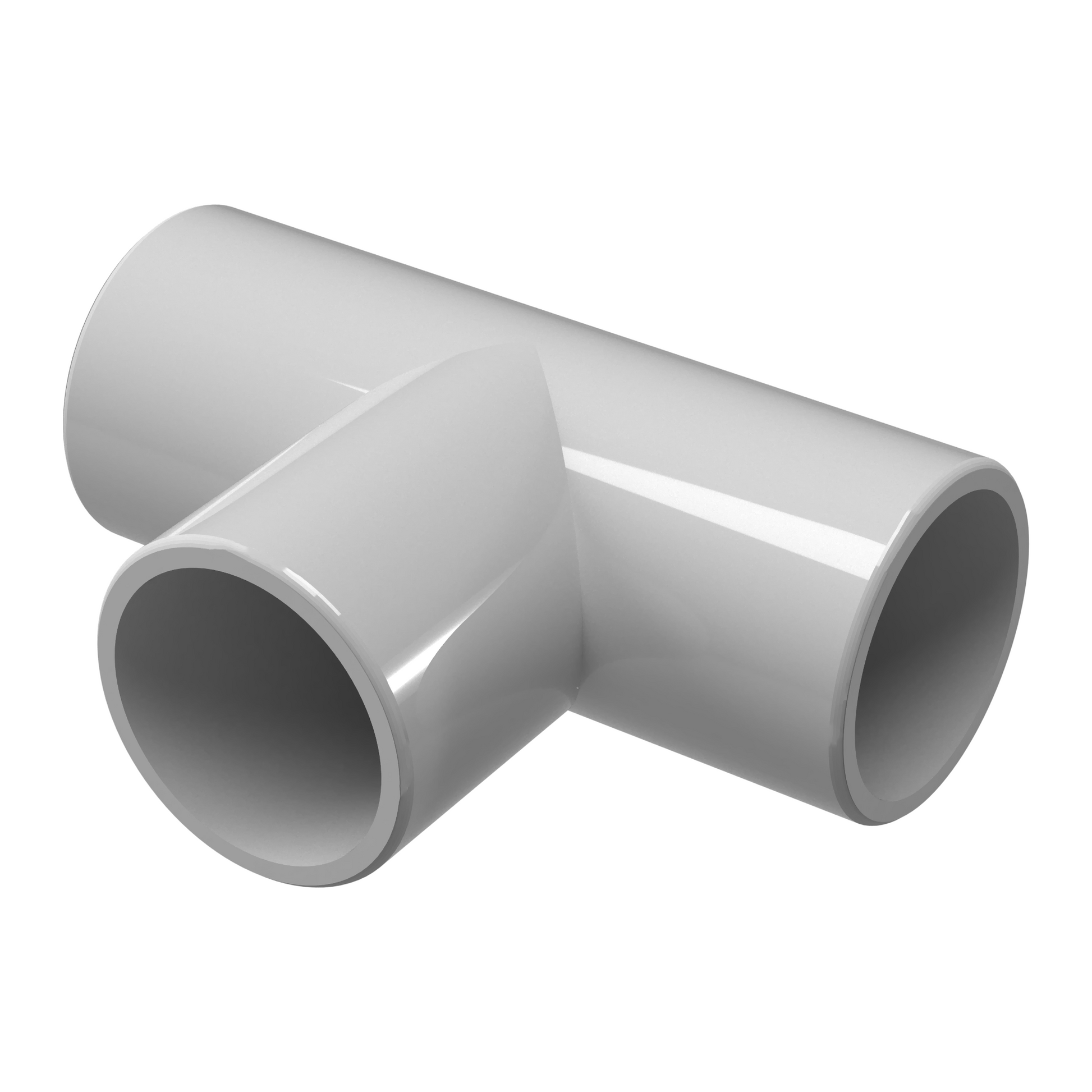 Closeout - PVC Tee Fitting 1 2" PVC Tee - Gray Tee - FORMUFIT