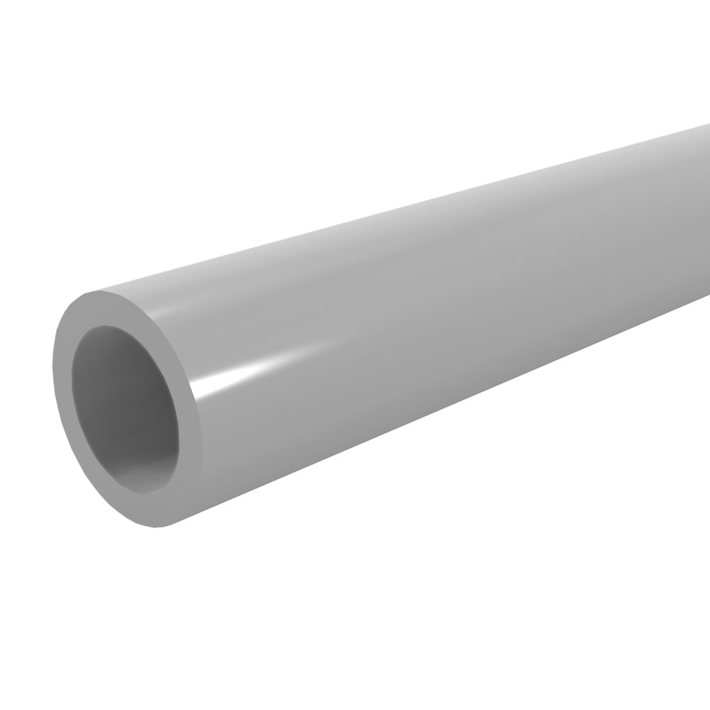 Closeout - 3/4" Furniture Grade Pipe Gray PVC Pipe - FORMUFIT