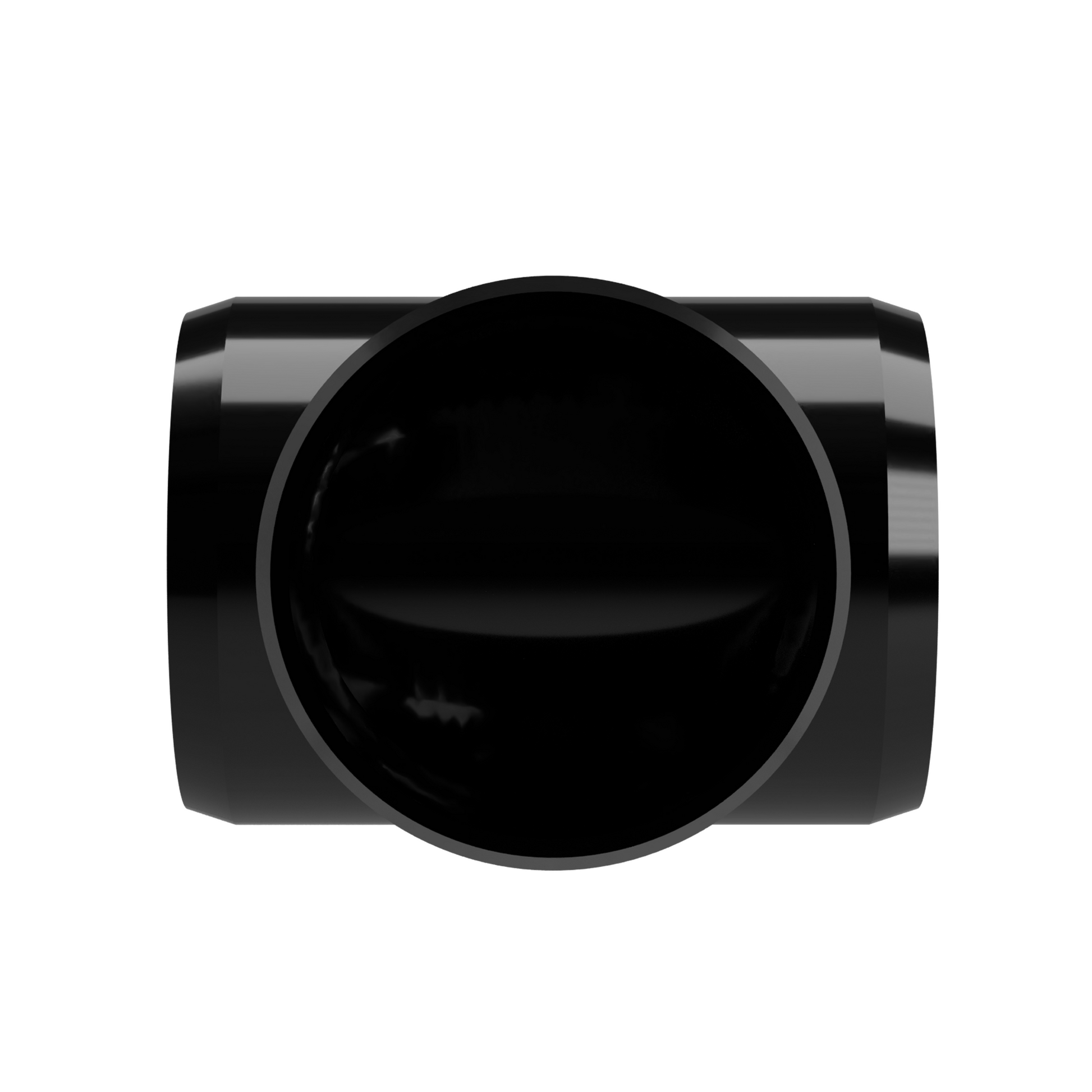 2 in. Slip Sling PVC Tee, Furniture Grade - Black Slip Tee - FORMUFIT