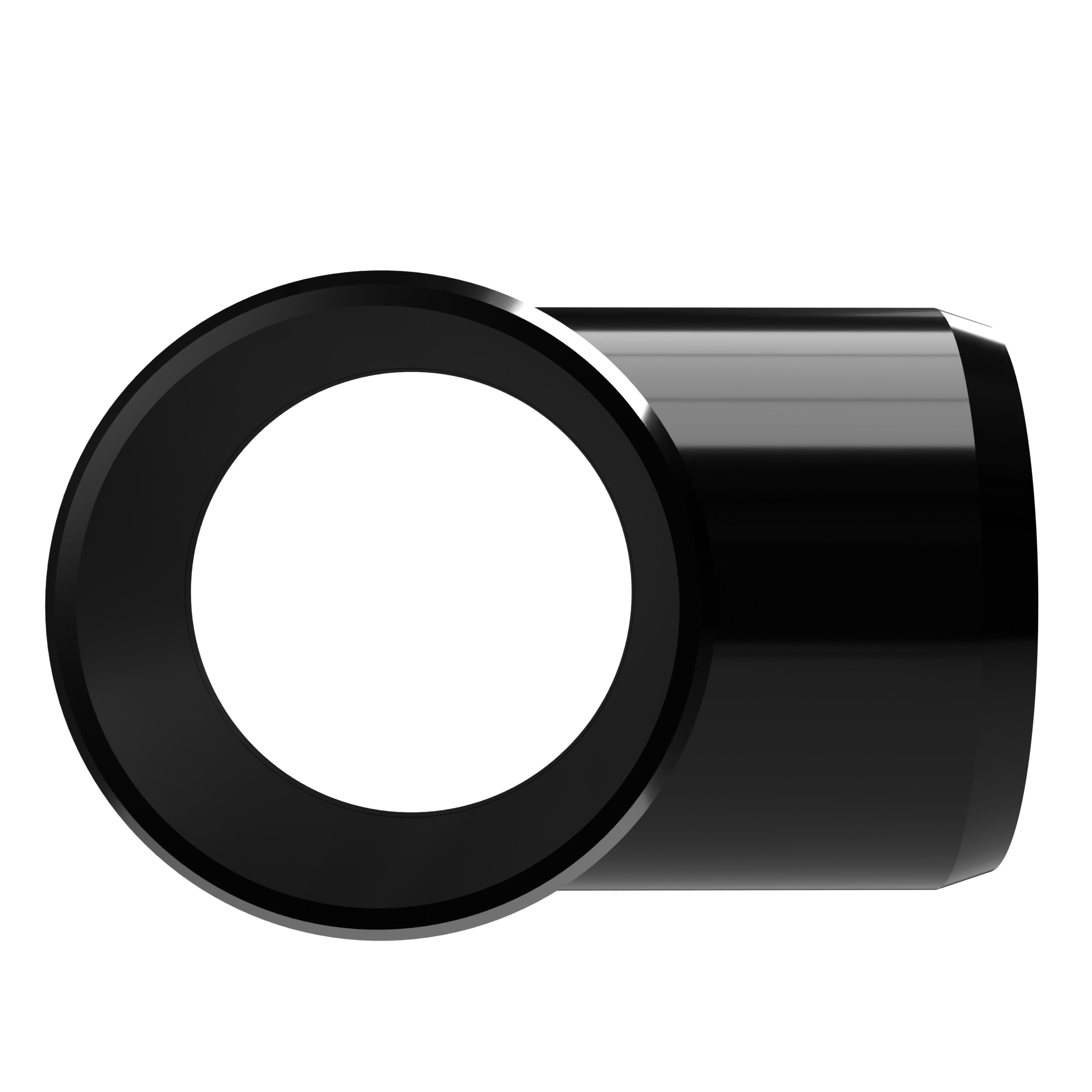 2 in. Slip Sling PVC Tee, Furniture Grade - Black Slip Tee - FORMUFIT