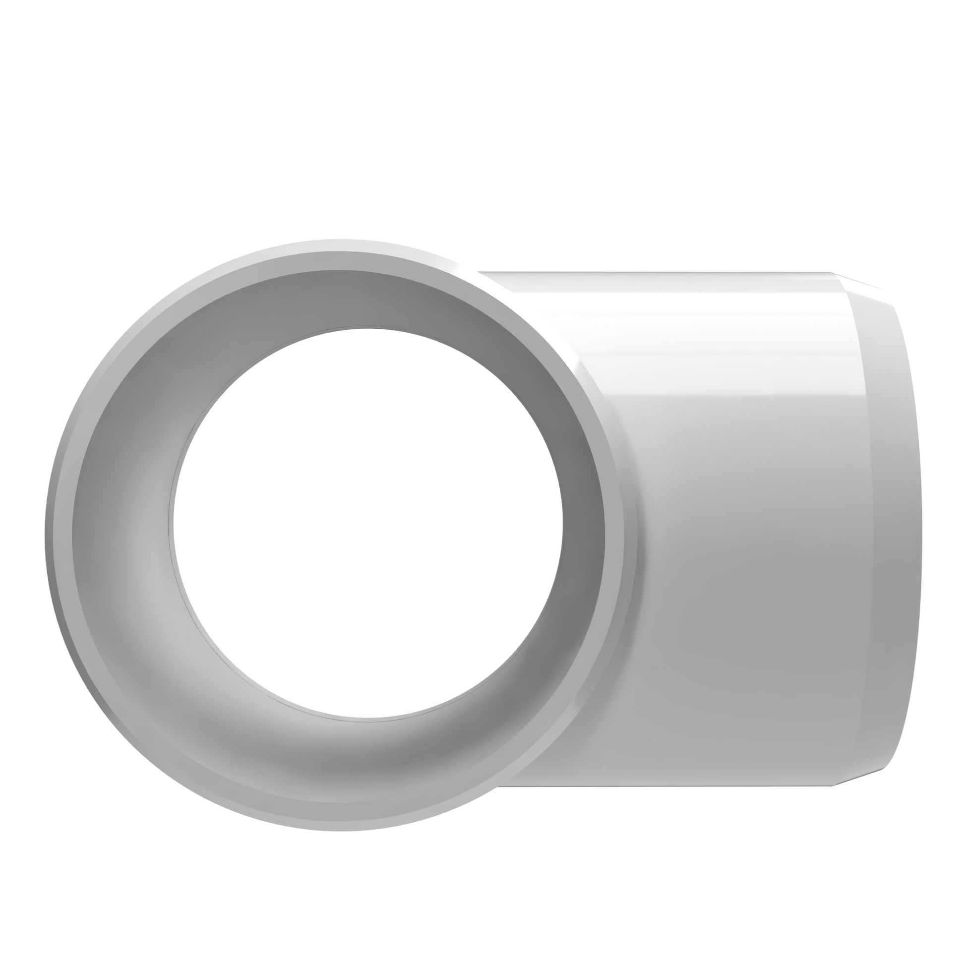 2 in. Slip Sling PVC Tee, Furniture Grade - White Slip Tee - FORMUFIT