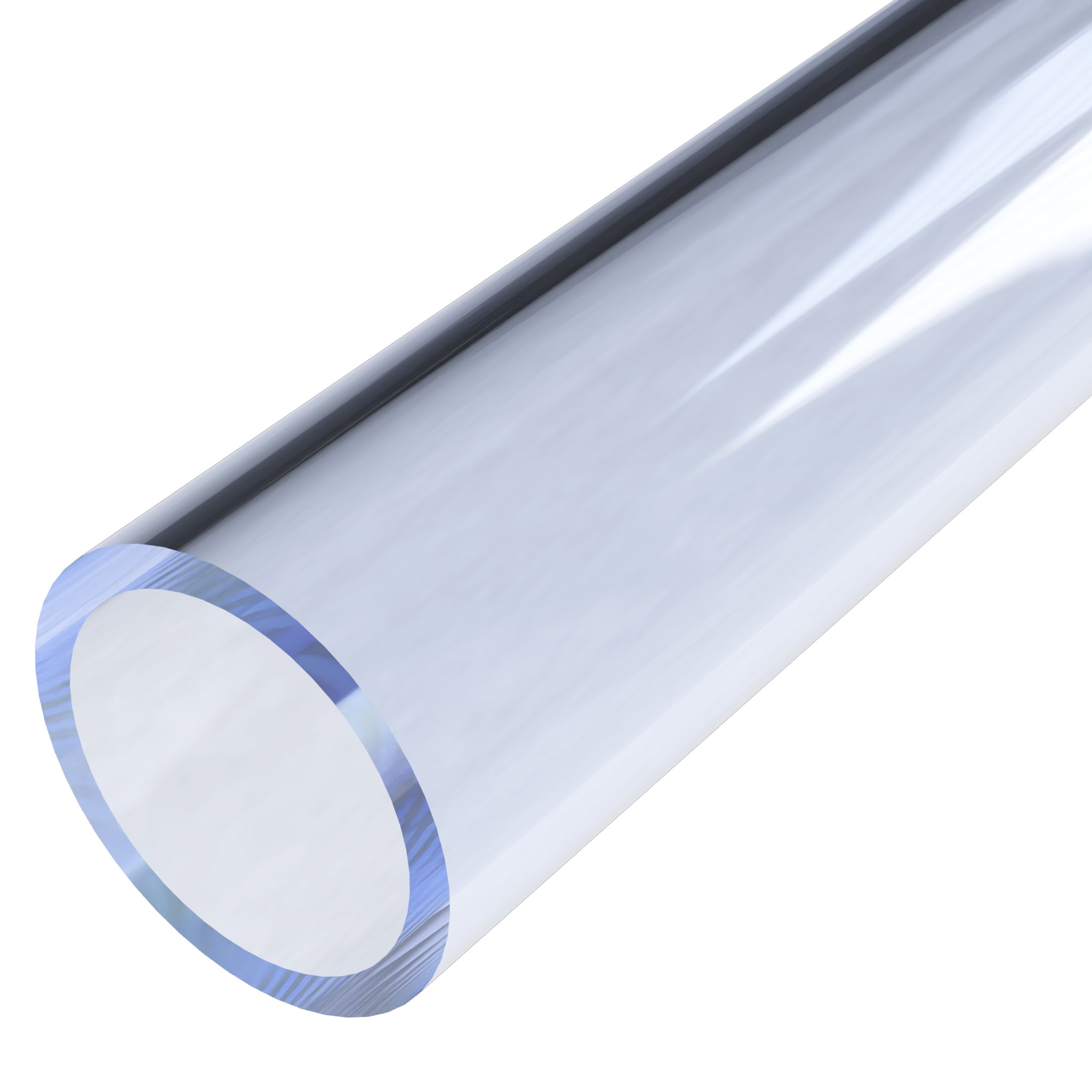 1-1/2 in. PVC Pipe - Sch 40, Furniture Grade  - Clear