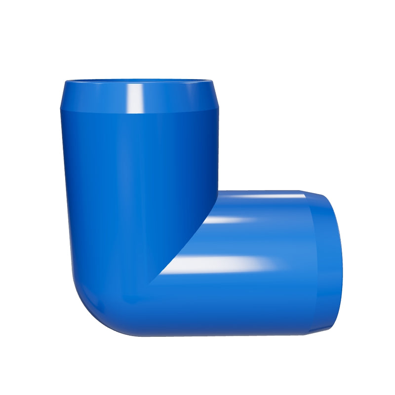 Load 3D model into Gallery viewer, 1 in. 3-Way PVC Elbow Fitting, Furniture Grade  - Blue
