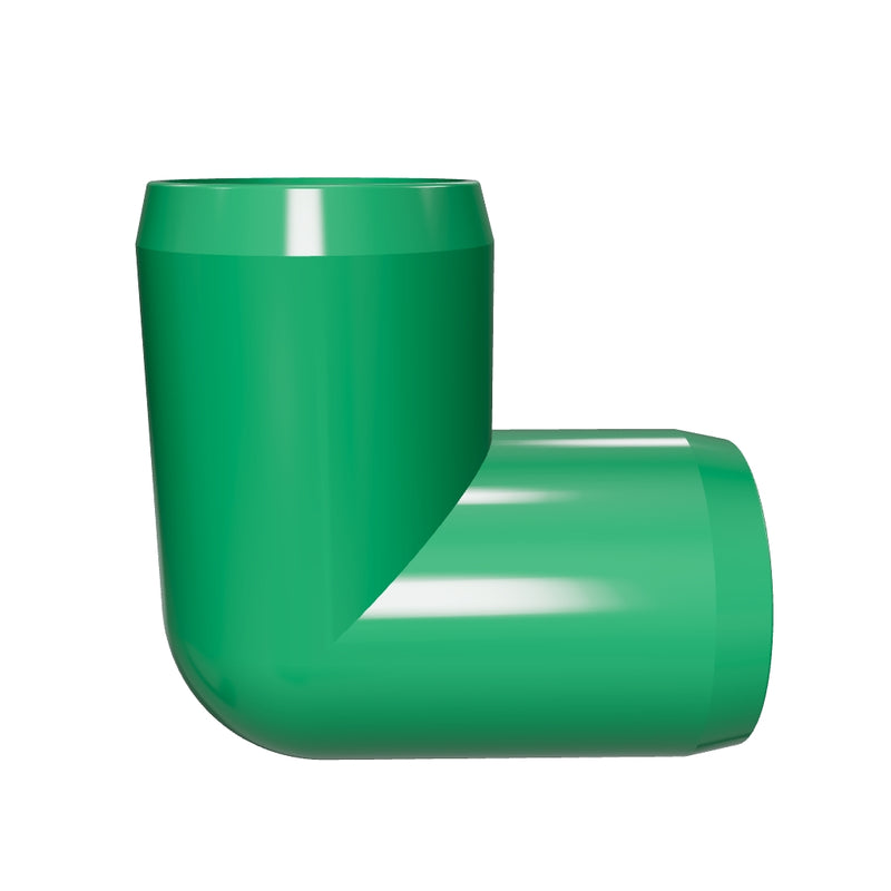 Load 3D model into Gallery viewer, 1 in. 3-Way PVC Elbow Fitting, Furniture Grade  - Green
