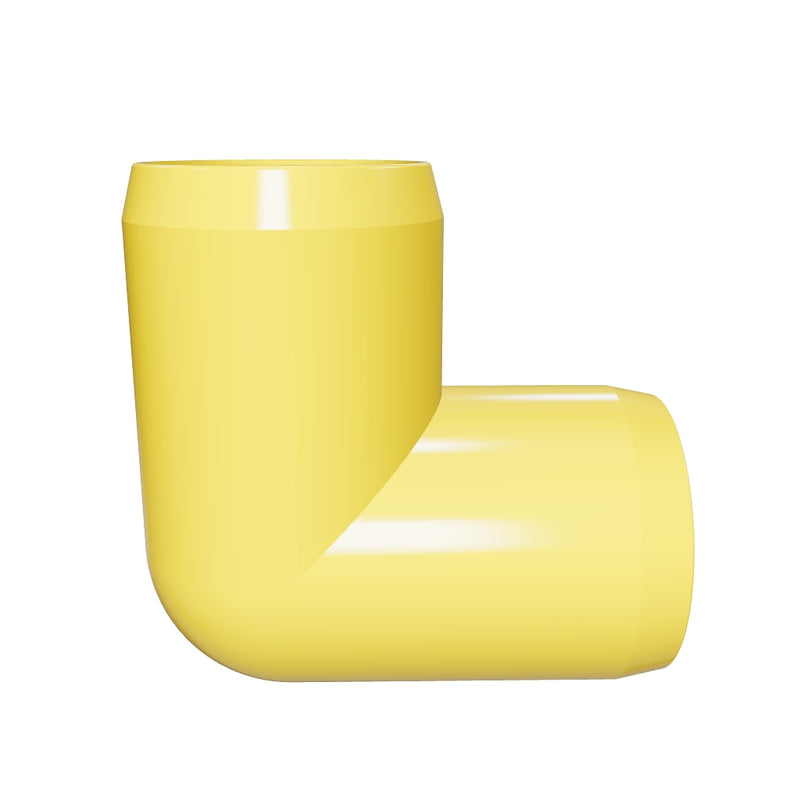 Load 3D model into Gallery viewer, 1 in. 3-Way PVC Elbow Fitting, Furniture Grade  - Yellow
