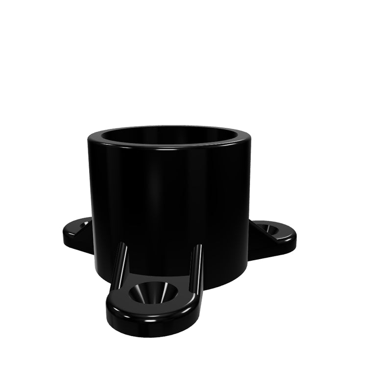 Load 3D model into Gallery viewer, 1 in. PVC Table Cap, Furniture Grade - Black
