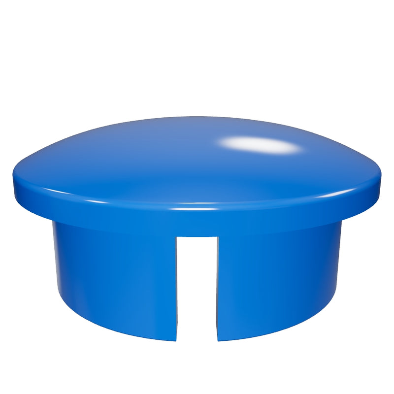 Load 3D model into Gallery viewer, 1 in. Internal PVC Dome Cap, Furniture Grade - Blue
