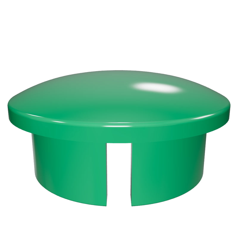 Load 3D model into Gallery viewer, 1 in. Internal PVC Dome Cap, Furniture Grade - Green
