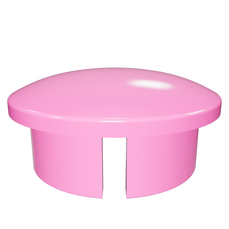 Load 3D model into Gallery viewer, 1 in. Internal PVC Dome Cap, Furniture Grade - Pink
