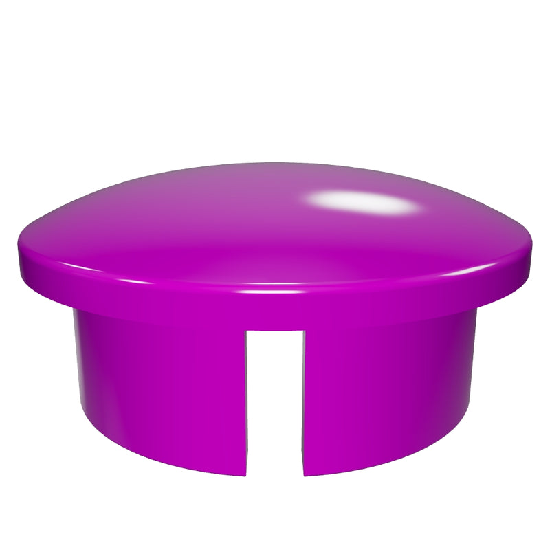 Load 3D model into Gallery viewer, 1 in. Internal PVC Dome Cap, Furniture Grade - Purple
