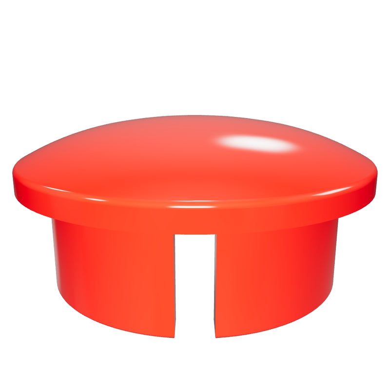 Load 3D model into Gallery viewer, 1 in. Internal PVC Dome Cap, Furniture Grade - Red
