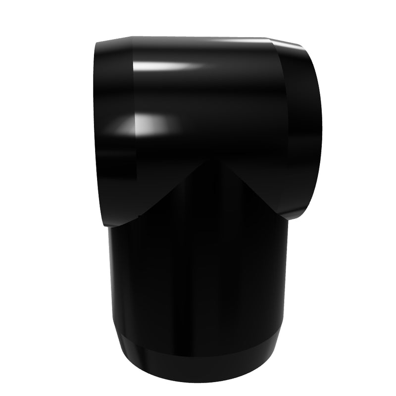 Load 3D model into Gallery viewer, 1 in. Slip Sling PVC Tee, Furniture Grade - Black
