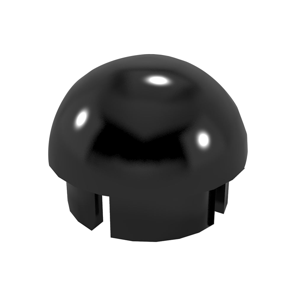 Closeout - PVC Ball Cap S D - 1-1 4" Ball Cap - Black - FORMUFIT