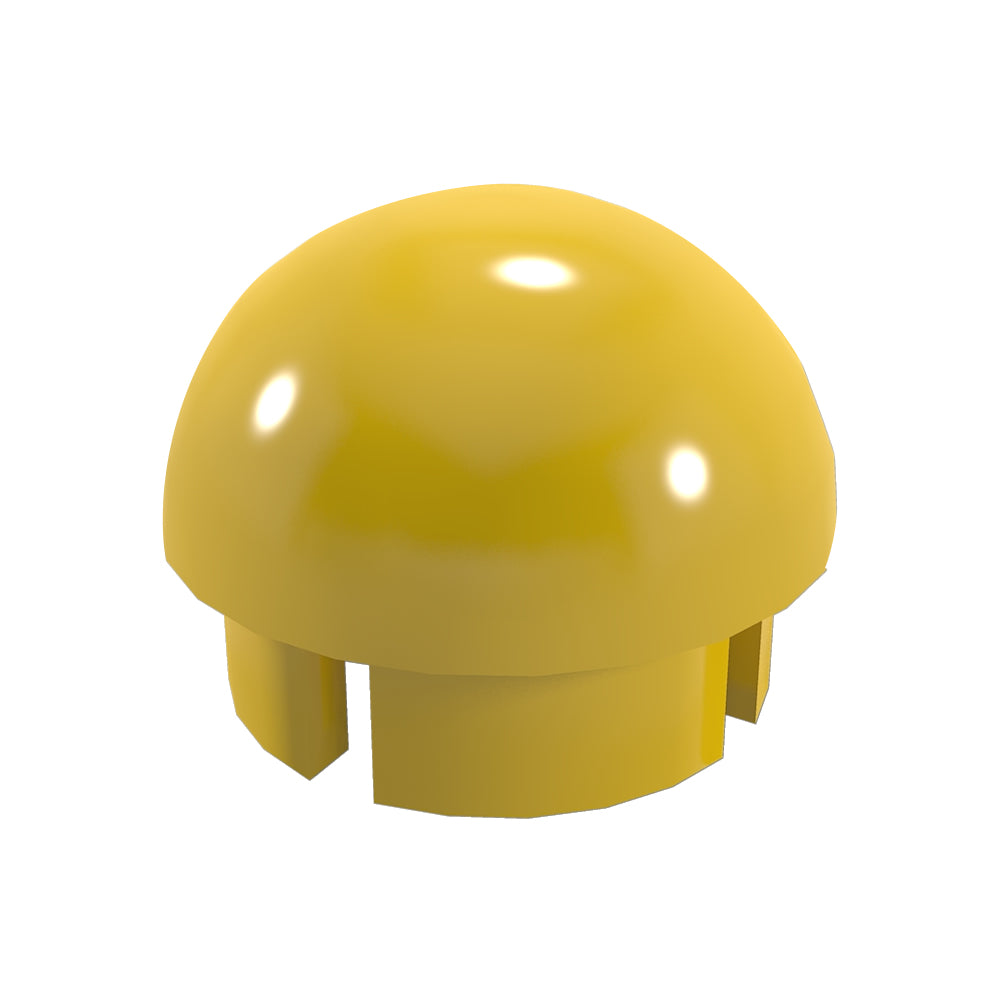 Closeout - PVC Ball Cap S D - 1-1 4" Ball Cap - Yellow - FORMUFIT