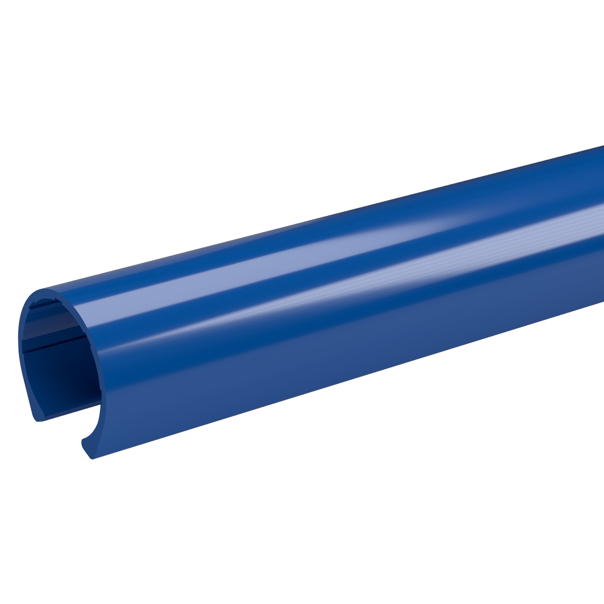 1-1/4 in. x 40 in. PipeClamp PVC Material Clamp - Blue | FORMUFIT