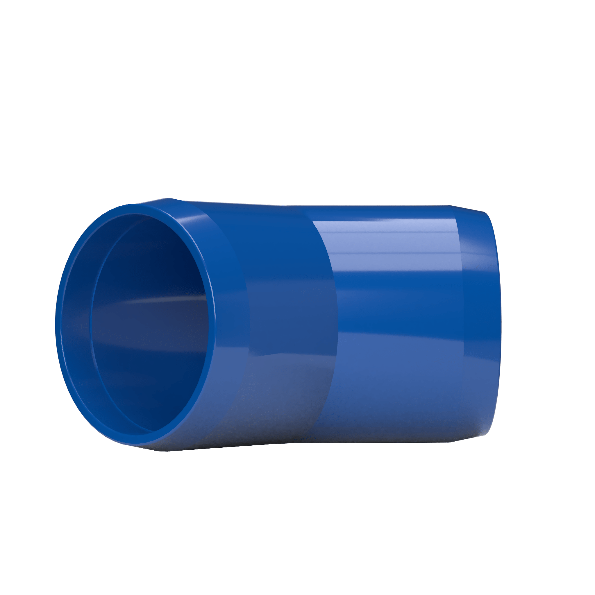 1-1/2 in. 45 Degree Furniture Grade PVC Elbow Fitting - Blue - FORMUFIT