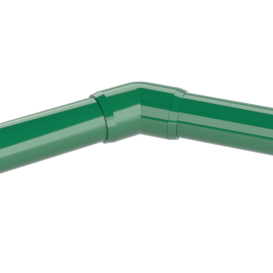 1-1/2 in. 45 Degree Furniture Grade PVC Elbow Fitting - Green - FORMUFIT