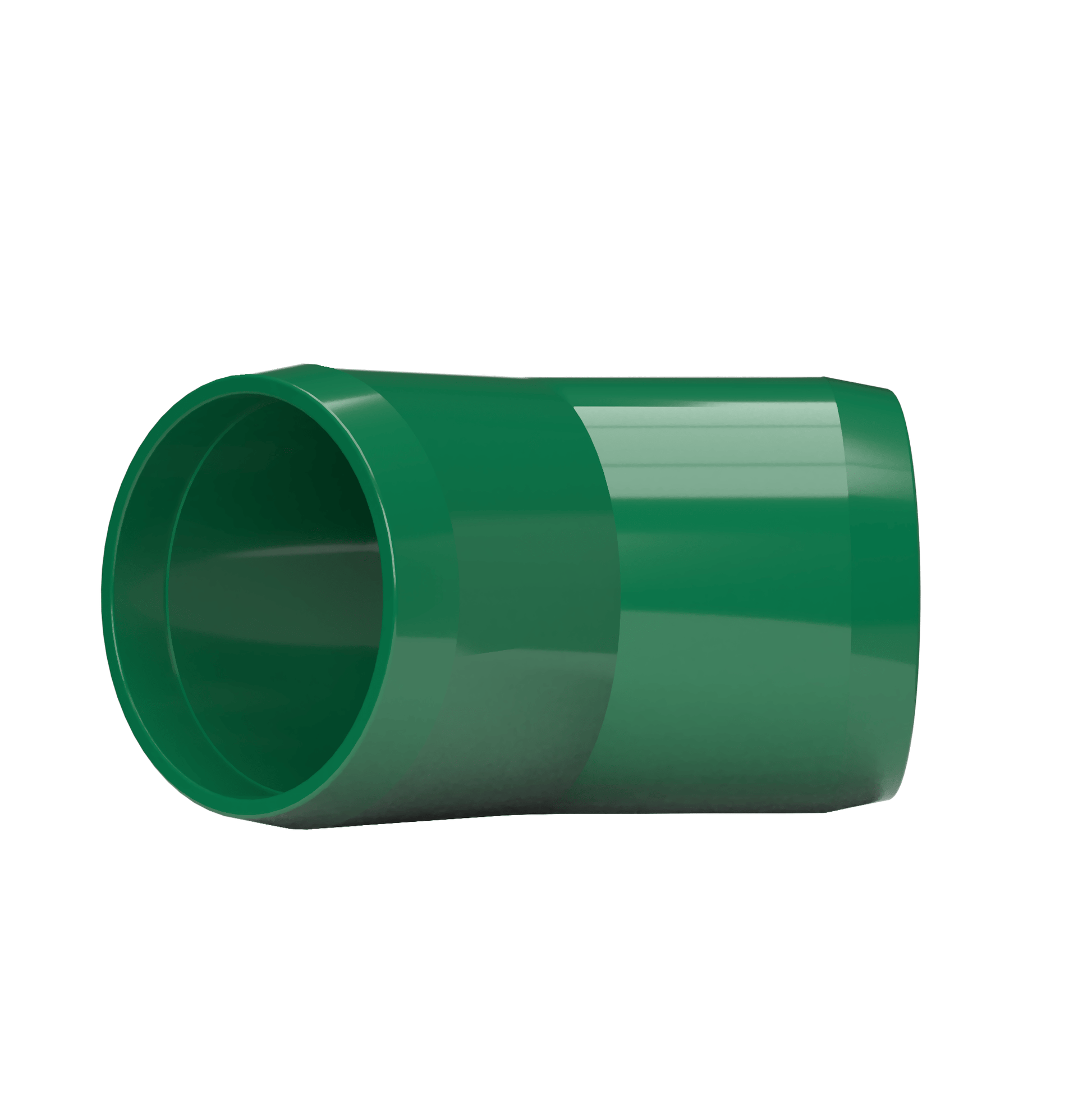 1-1/4 in. 45 Degree Furniture Grade PVC Elbow Fitting - Green - FORMUFIT