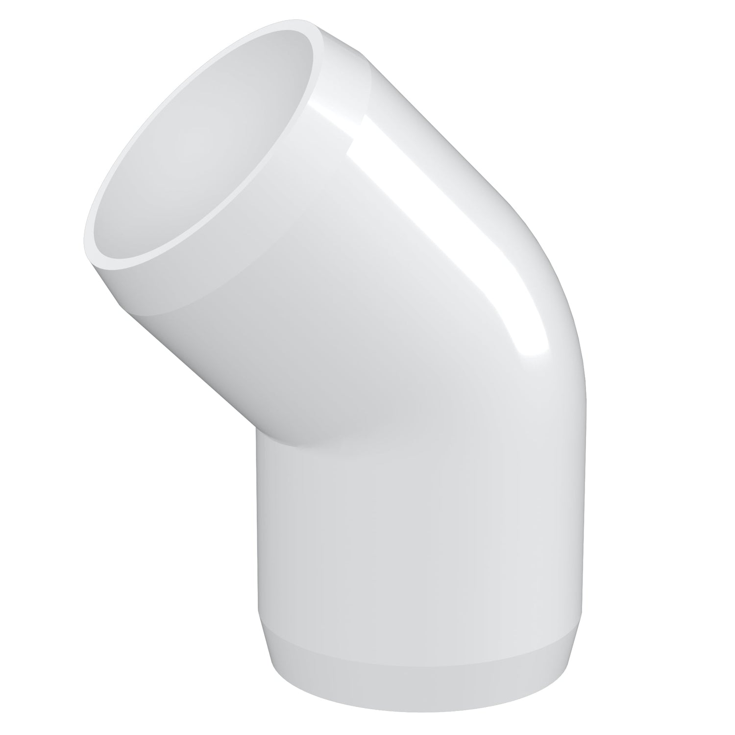 45 Degree PVC Elbow - Furniture Grade | FORMUFIT Premium Fittings