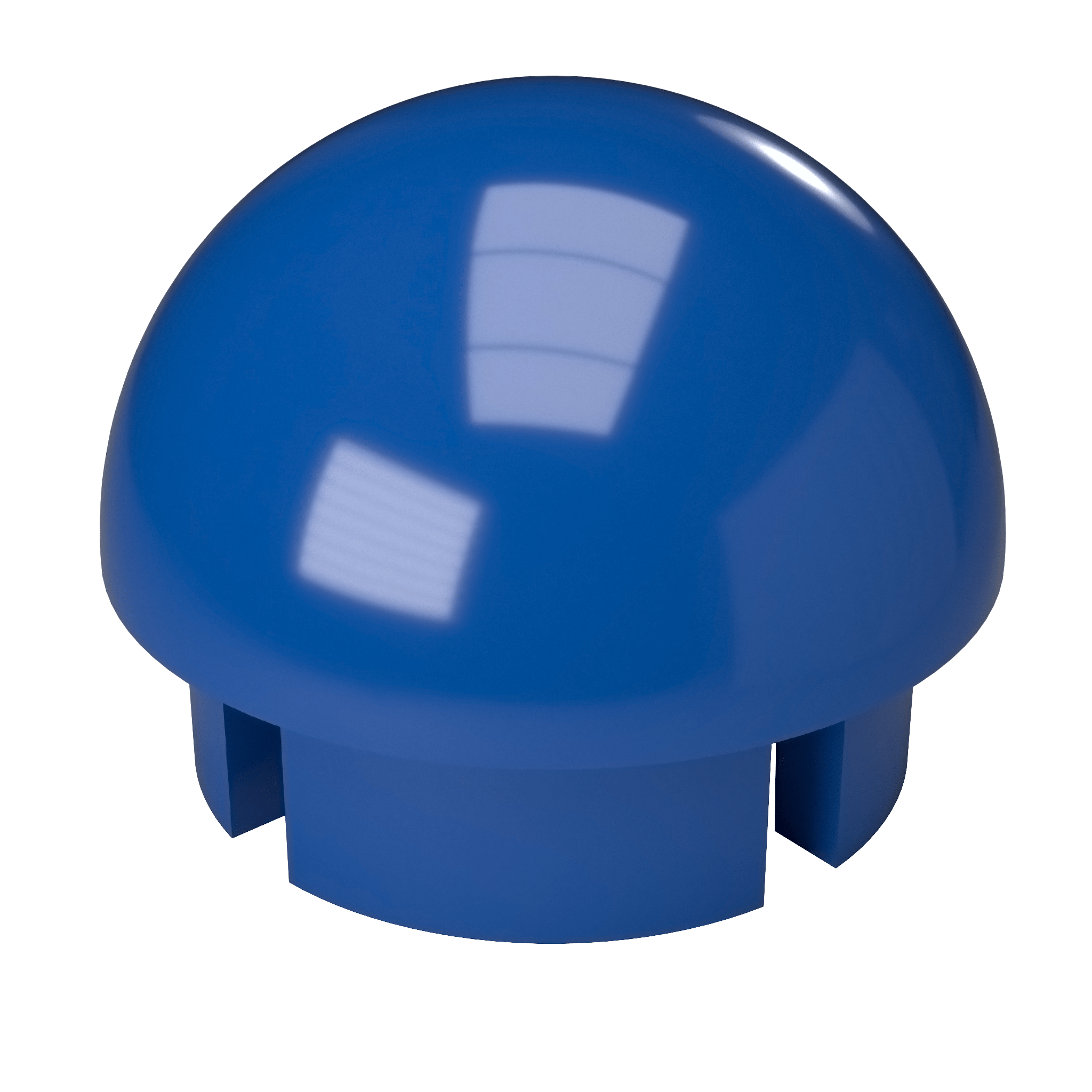 1-1/4 in. Internal Ball Cap - Furniture Grade PVC - Blue - FORMUFIT