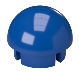 1-1/4 in. Internal Ball Cap - Furniture Grade PVC - Blue - FORMUFIT
