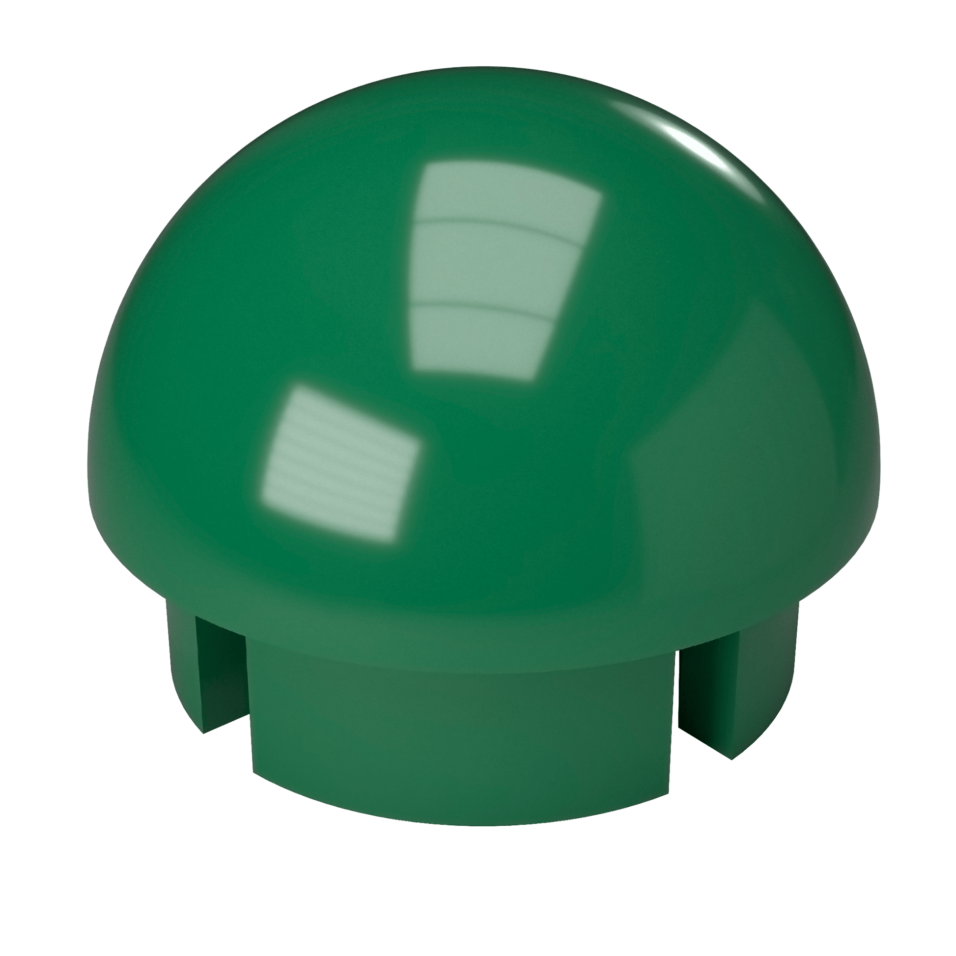 1-1/4 in. Internal Ball Cap - Furniture Grade PVC - Green - FORMUFIT