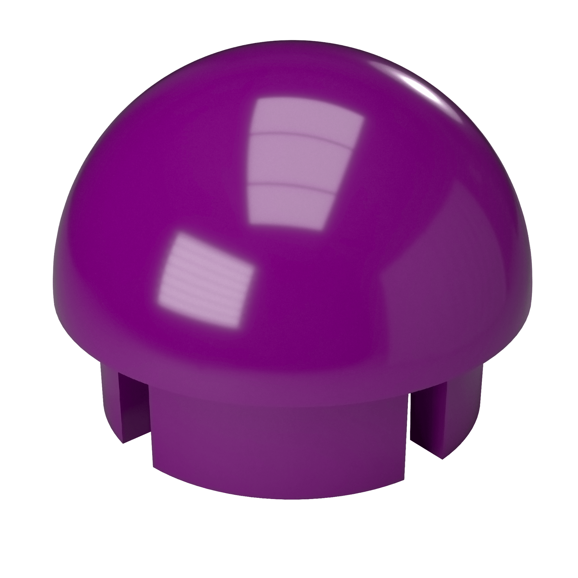 1-1/4 in. Internal Ball Cap - Furniture Grade PVC - Purple - FORMUFIT