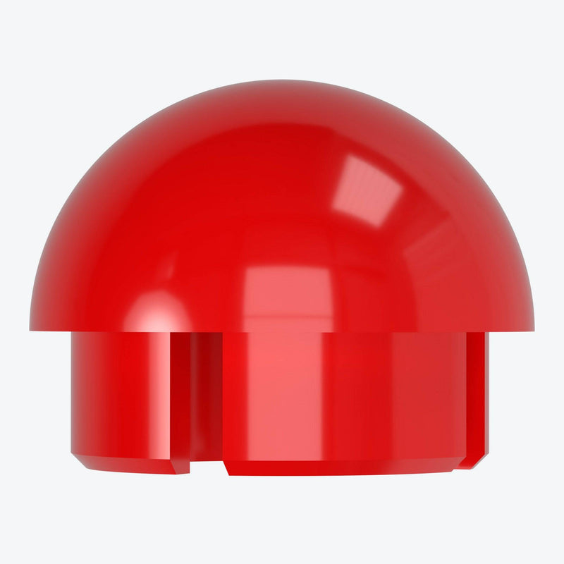 Load image into Gallery viewer, 1-1/4 in. Internal Ball Cap - Furniture Grade PVC - Red - FORMUFIT
