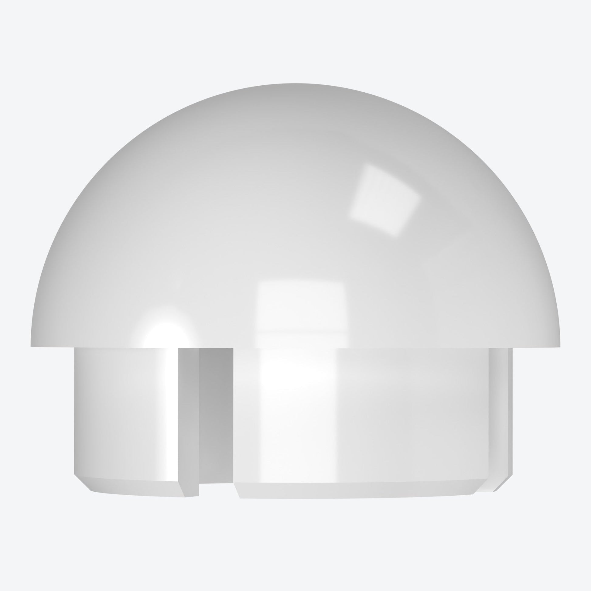 1-1/4 in. Internal Ball Cap - Furniture Grade PVC - White - FORMUFIT