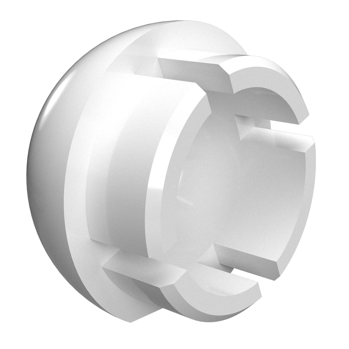 1-1/4 in. Internal Ball Cap - Furniture Grade PVC - White | FORMUFIT