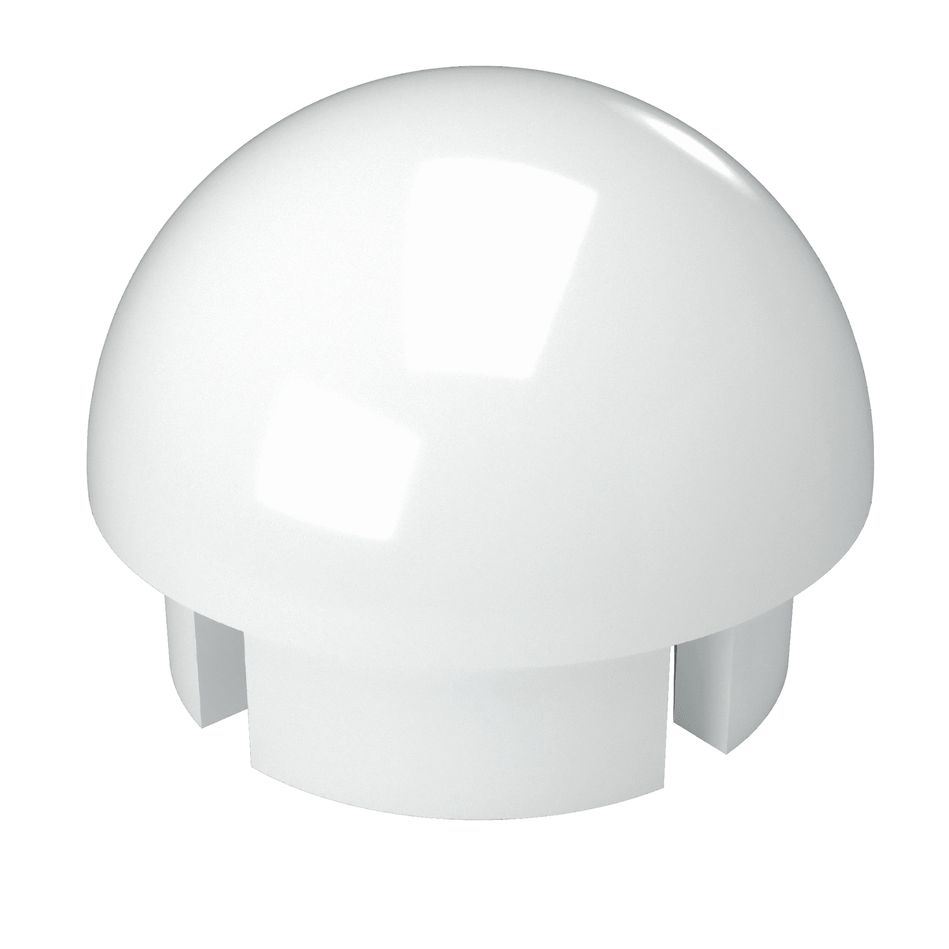 1-1/4 in. Internal Ball Cap - Furniture Grade PVC - White - FORMUFIT