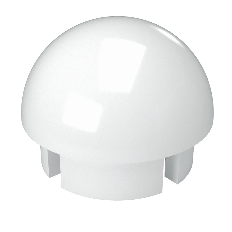 Load image into Gallery viewer, 1-1/4 in. Internal Ball Cap - Furniture Grade PVC - White - FORMUFIT
