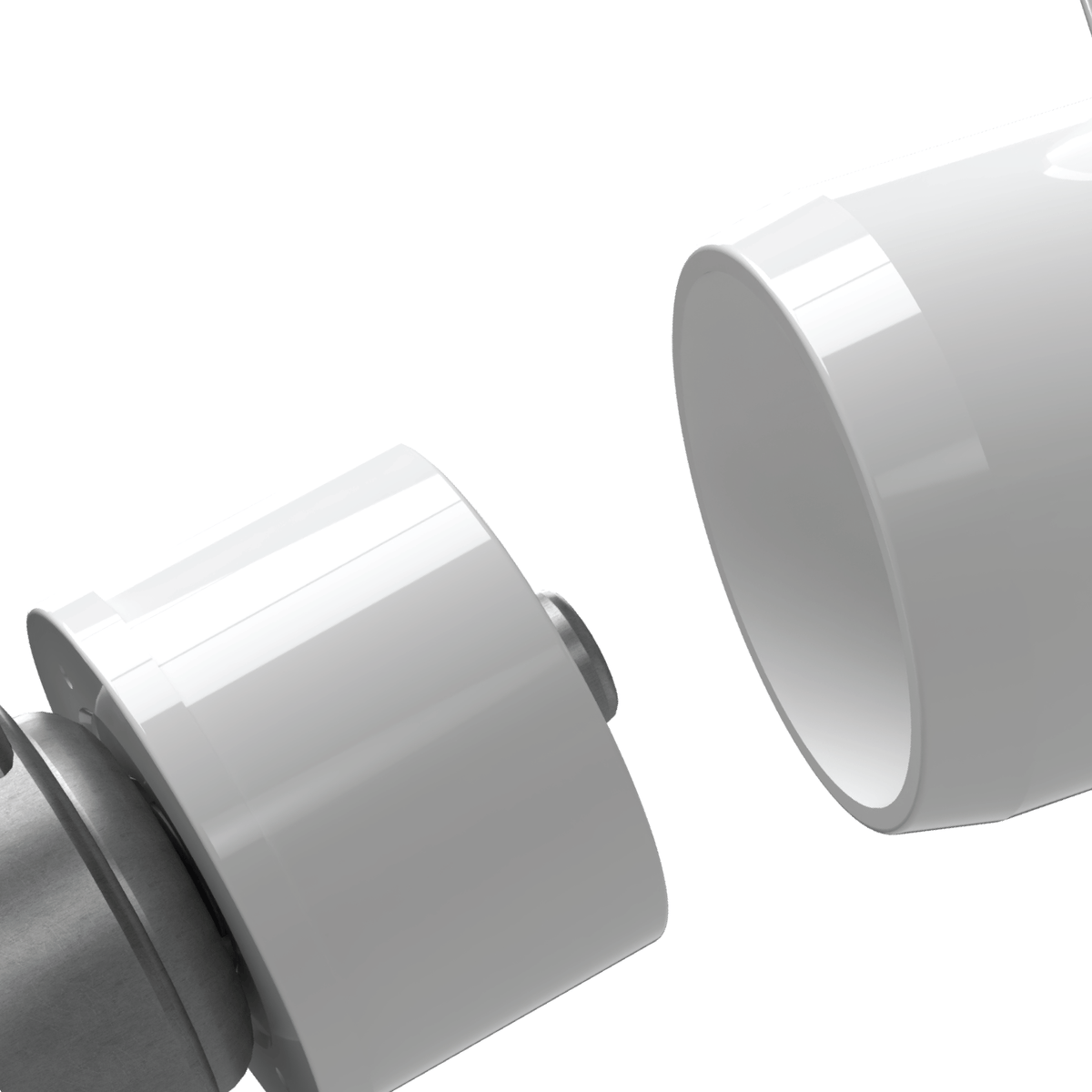 1-1/4 in. Caster Fitting Insert - Furniture Grade - White | FORMUFIT