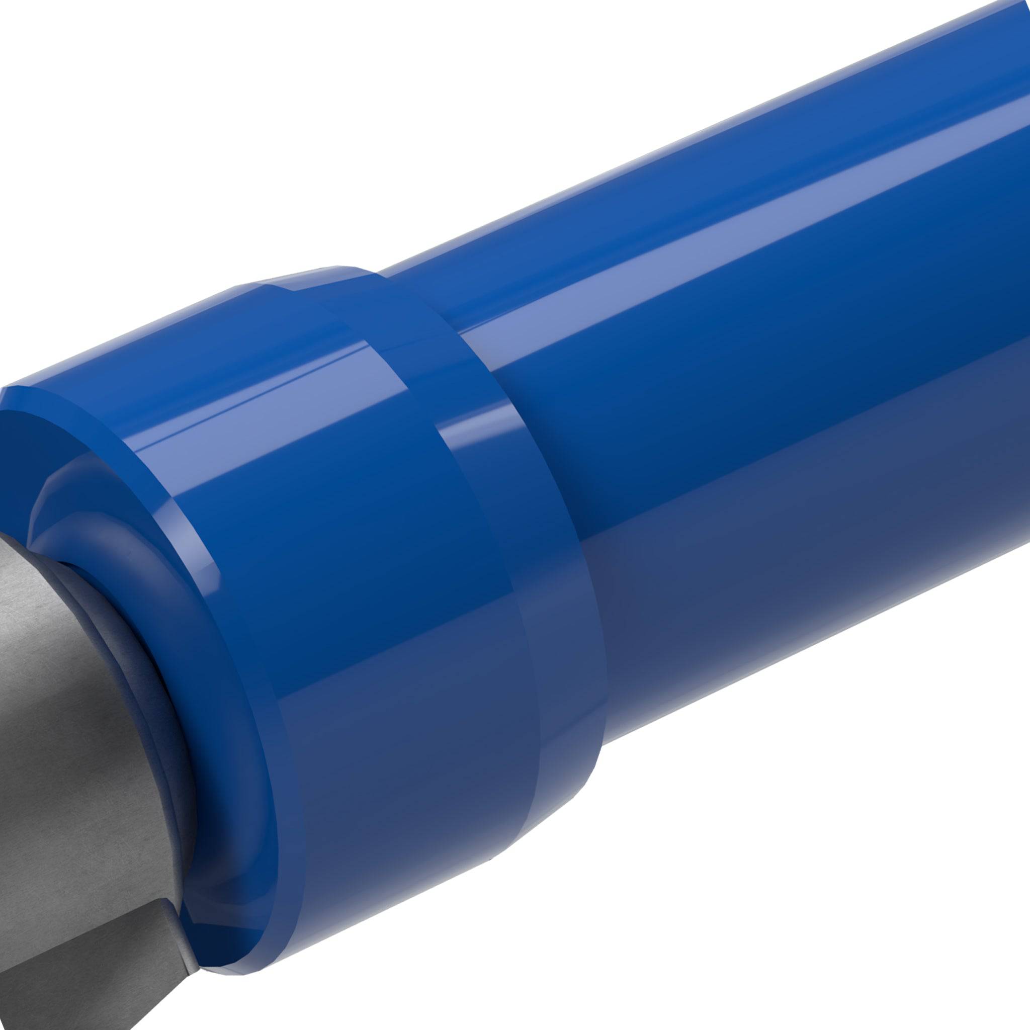 1-1/4 in. Caster Pipe Cap - Furniture Grade PVC - Blue - FORMUFIT