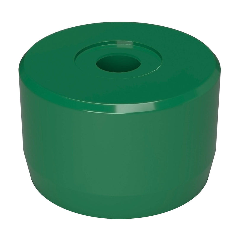Load image into Gallery viewer, 1-1/4 in. Caster Pipe Cap - Furniture Grade PVC - Green - FORMUFIT
