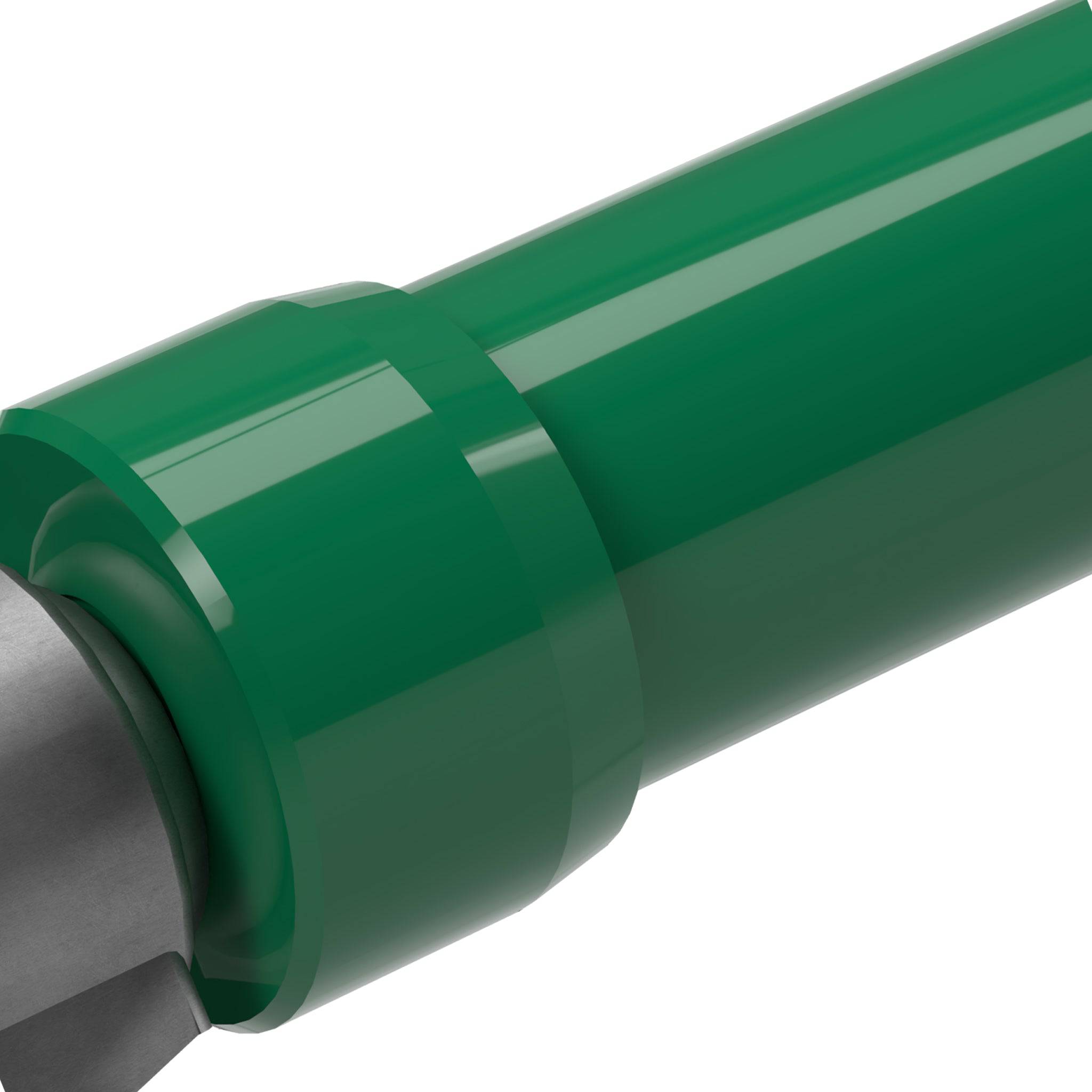 1-1/4 in. Caster Pipe Cap - Furniture Grade PVC - Green - FORMUFIT