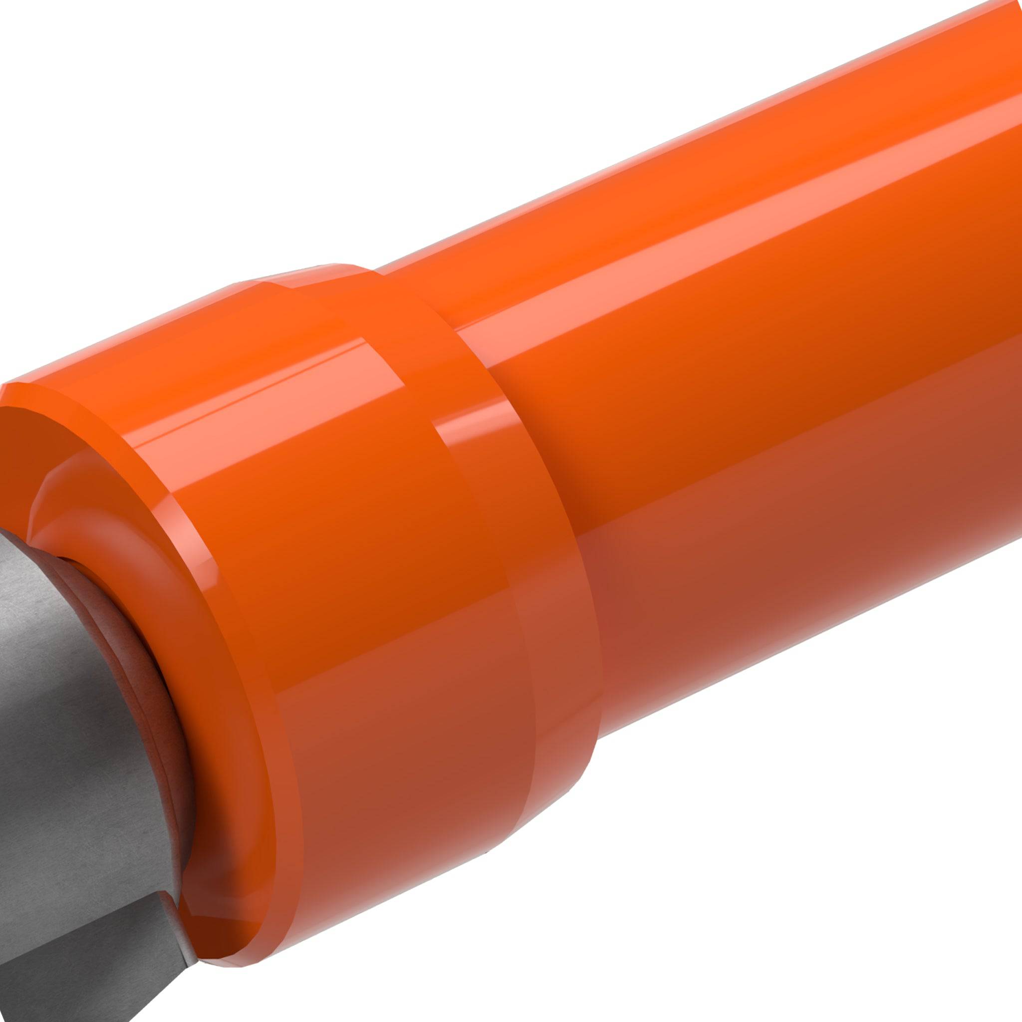 1-1/4 in. Caster Pipe Cap - Furniture Grade PVC - Orange - FORMUFIT