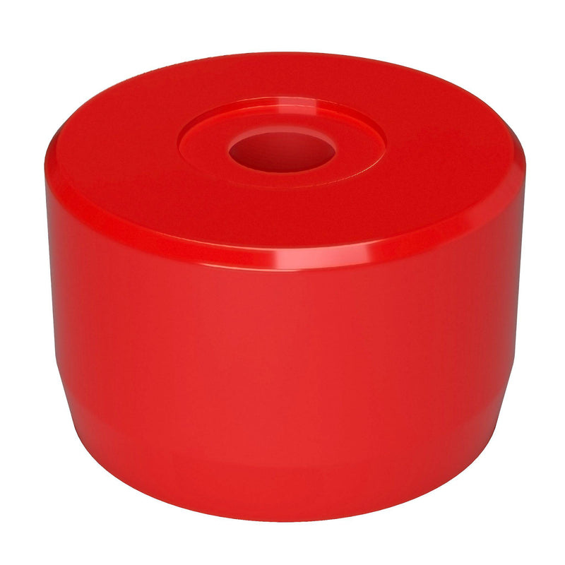 Load image into Gallery viewer, 1-1/4 in. Caster Pipe Cap - Furniture Grade PVC - Red - FORMUFIT
