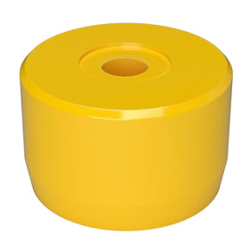 1-1/4 in. Caster Pipe Cap - Furniture Grade PVC - Yellow - FORMUFIT
