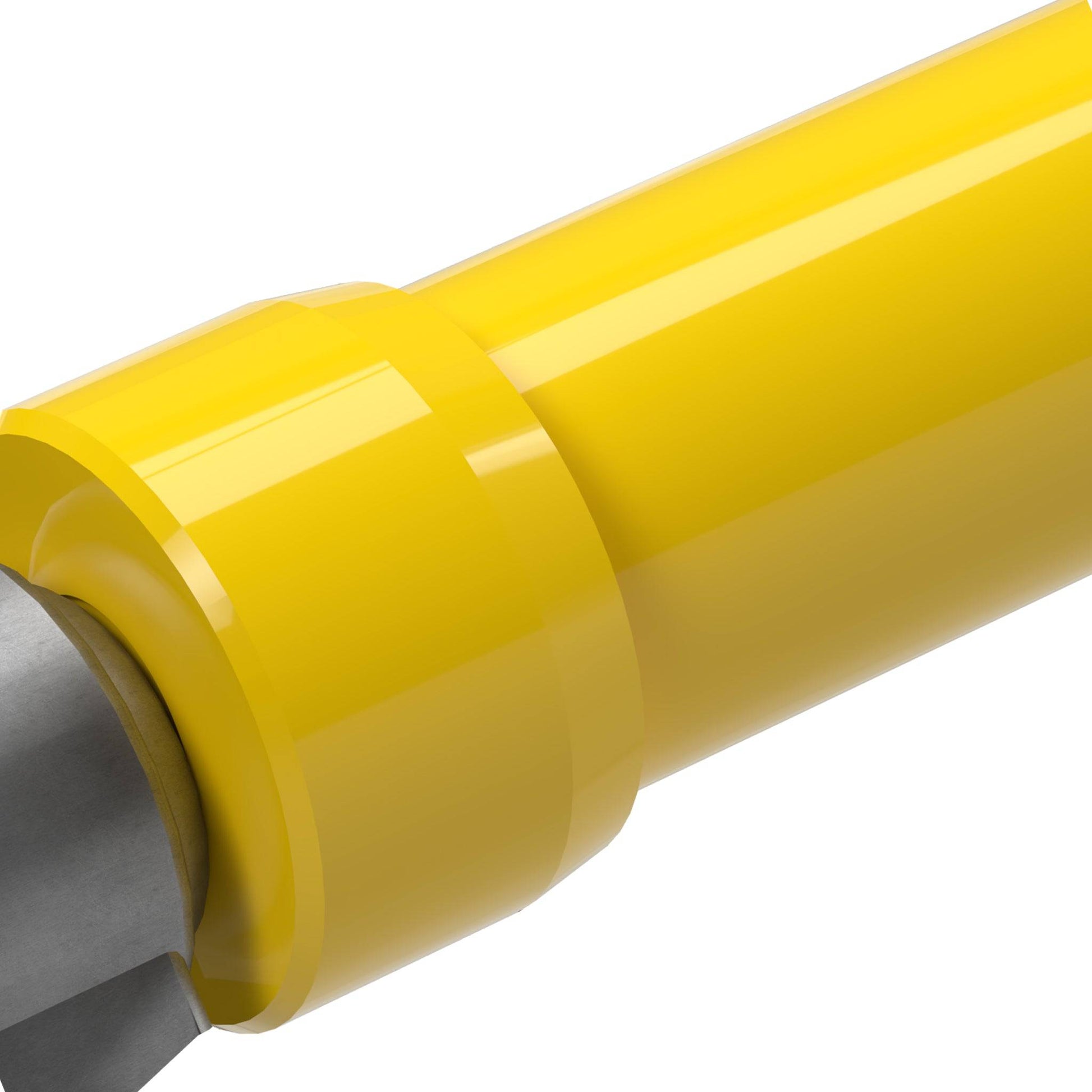 1-1/4 in. Caster Pipe Cap - Furniture Grade PVC - Yellow - FORMUFIT