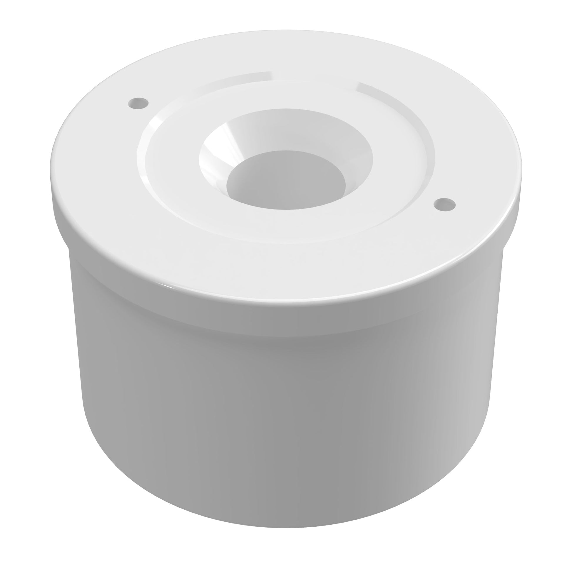 1-1/4 in. Caster Fitting Insert - Furniture Grade PVC - White - FORMUFIT