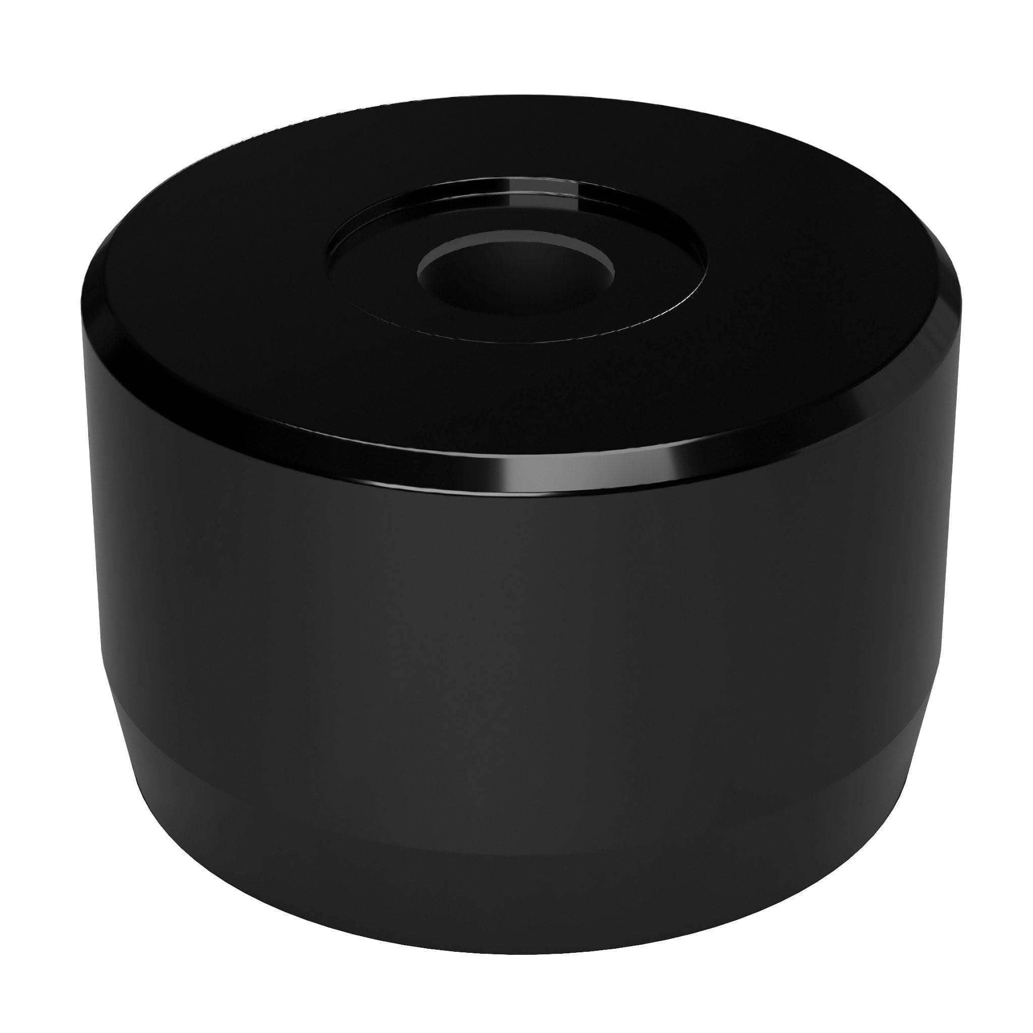 1-1/4 in. Caster Pipe Cap - Furniture Grade PVC - Black - FORMUFIT