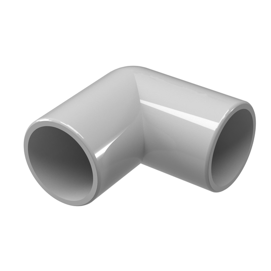 Closeout - 90 Degree Elbow PVC Fitting - Furniture Grade - FORMUFIT