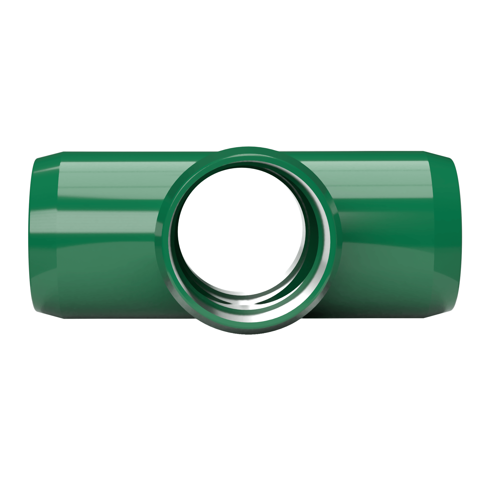 1-1/2 in. Furniture Grade PVC Cross Fitting - Green - FORMUFIT