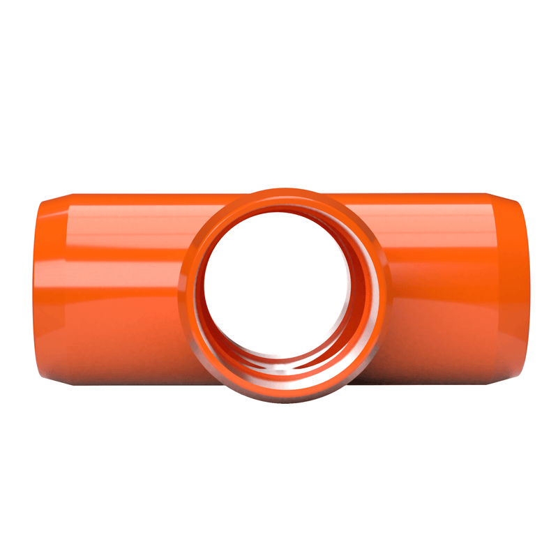 Load image into Gallery viewer, 1/2 in. Furniture Grade PVC Cross Fitting - Orange - FORMUFIT
